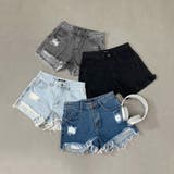 ダメージデニムショートパンツ レディース ファッション | non-hedge | 詳細画像30