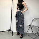 ダメージデニムカーゴパンツ | non-hedge | 詳細画像7