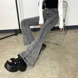切替デニムフレアパンツ | non-hedge | 詳細画像5