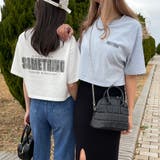 バックロゴクロップド丈Tシャツ レディース ファッション | non-hedge | 詳細画像3