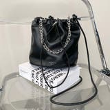 ブラック | チェーン巾着2WAYショルダーバッグ | non-hedge 