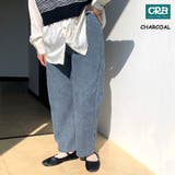 チャコール | 裏起毛コーデュロイワイドパンツ レディース ファッション | non-hedge