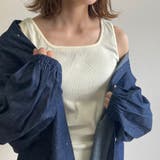 スクエアリブタンクトップ レディース ファッション | non-hedge | 詳細画像3