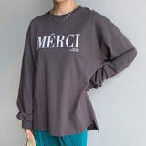 チャコール | オーバーサイズロゴロンT | non-hedge