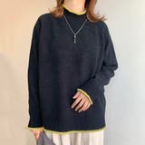 クロ | 配色モールハイネックニット | non-hedge