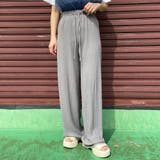 グレー | セルフカット楊柳ワイドパンツ | non-hedge