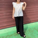 セルフカット楊柳ワイドパンツ | non-hedge | 詳細画像20