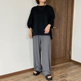 セルフカット楊柳ワイドパンツ | non-hedge | 詳細画像26