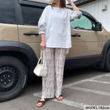 セルフカット柄プリーツパンツ | non-hedge | 詳細画像25
