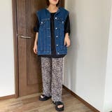 セルフカット柄プリーツパンツ | non-hedge | 詳細画像12