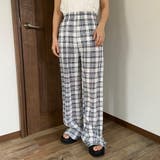 ホワイト系その他 | セルフカット柄プリーツパンツ | non-hedge