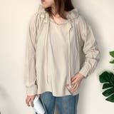ベージュ | フリルブラウス | non-hedge