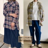 スラブチェックシャツチュニック レディース ファッション | non-hedge | 詳細画像2