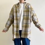 スラブチェックシャツチュニック レディース ファッション | non-hedge | 詳細画像4