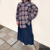 スラブチェックシャツチュニック レディース ファッション | non-hedge | 詳細画像5