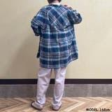 スラブチェックシャツチュニック レディース ファッション | non-hedge | 詳細画像7