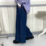 デニム切替ワイドパンツ | non-hedge | 詳細画像17