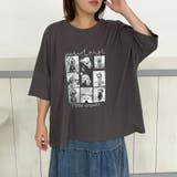 チャコールグレー | DOG転写BIGTシャツ | non-hedge