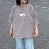 ベージュ | ロゴ箔プリントBIGTシャツ | non-hedge