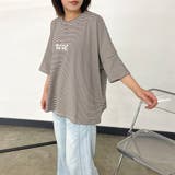 ロゴ箔プリントBIGTシャツ | non-hedge | 詳細画像4