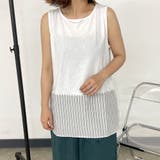 裾布帛タンクトップ | non-hedge | 詳細画像17