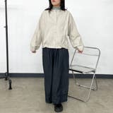 デニム裾ダブルフリルワイドパンツ | non-hedge  | 詳細画像7 