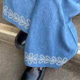 デニム裾刺繍ワイドパンツ | non-hedge  | 詳細画像1 