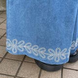 デニム裾刺繍ワイドパンツ | non-hedge  | 詳細画像13 
