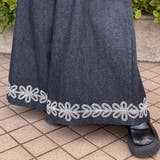 デニム裾刺繍ワイドパンツ | non-hedge  | 詳細画像17 
