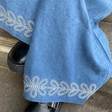 デニム裾刺繍ワイドパンツ | non-hedge  | 詳細画像2 