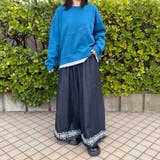 デニム裾刺繍ワイドパンツ | non-hedge  | 詳細画像20 