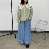 デニム裾刺繍ワイドパンツ | non-hedge  | 詳細画像30 