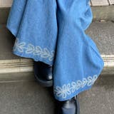 デニム裾刺繍ワイドパンツ | non-hedge  | 詳細画像5 