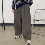 チャコールグレー | ツイル裾ドロストイージーパンツ | non-hedge 