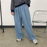 デニム裾ドロストイージーパンツ | non-hedge  | 詳細画像1 