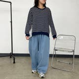 デニム裾ドロストイージーパンツ | non-hedge  | 詳細画像7 