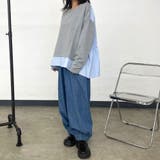 デニム裾スモッキングパンツ | non-hedge  | 詳細画像16 