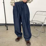 デニム裾スモッキングパンツ | non-hedge  | 詳細画像17 