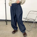 デニム裾スモッキングパンツ | non-hedge  | 詳細画像18 