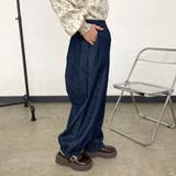 デニム裾スモッキングパンツ | non-hedge  | 詳細画像19 