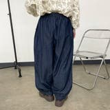 デニム裾スモッキングパンツ | non-hedge  | 詳細画像20 