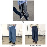 デニム裾スモッキングパンツ | non-hedge  | 詳細画像22 