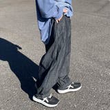 デニム裾スモッキングパンツ | non-hedge  | 詳細画像3 