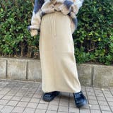 モカ | シャギーIラインスカート | non-hedge 