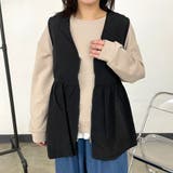 ブラック | ZIPフリルベスト | non-hedge 