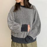 チャコール | ネップワッフルプルオーバー | non-hedge