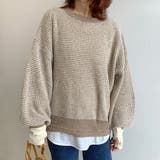 ベージュ | ネップワッフルプルオーバー | non-hedge