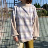 ベージュ | チェック切替プルオーバー | non-hedge