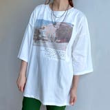 オフホワイト | 前後2WAY転写チュニック | non-hedge