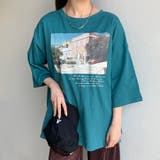 グリーン | 前後2WAY転写チュニック | non-hedge